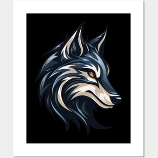 Wolf Logo Posters and Art